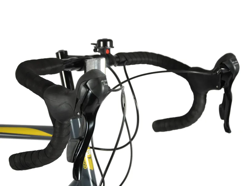 Ammaco Pace 700c Road Sports Bike Yellow-2